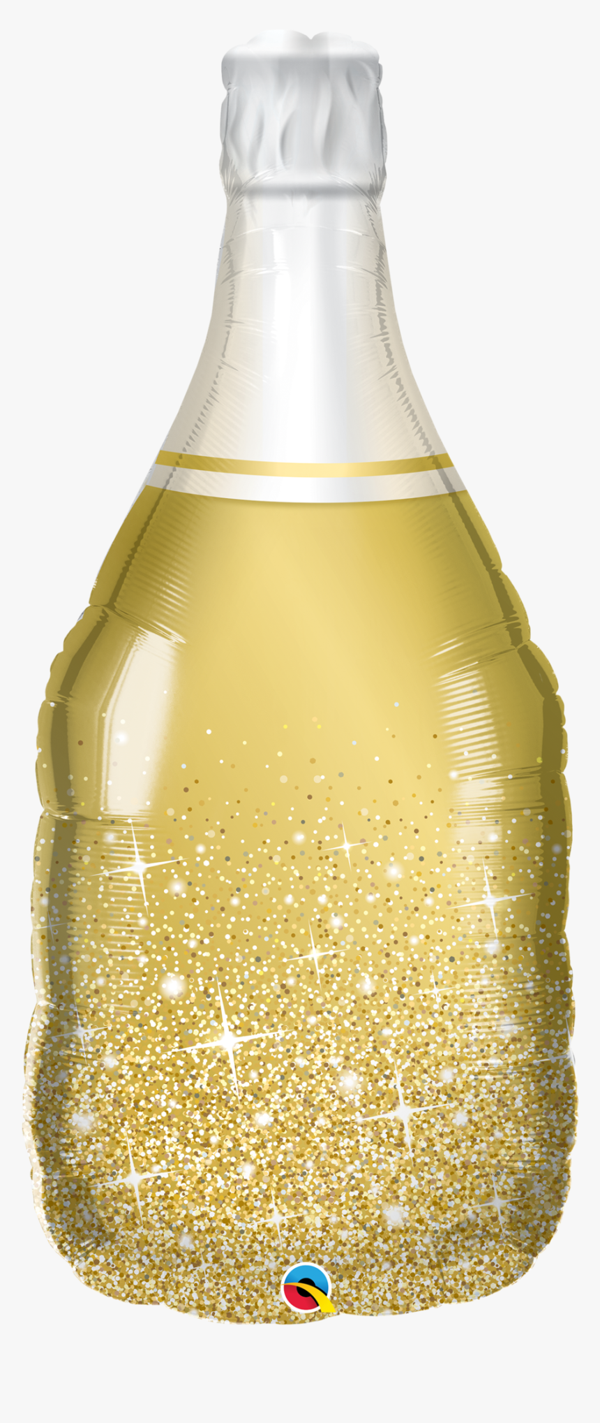 39"q Champagne / Wine Bottle Golden - Gold Champagne Bottle Balloon, HD Png Download, Free Download