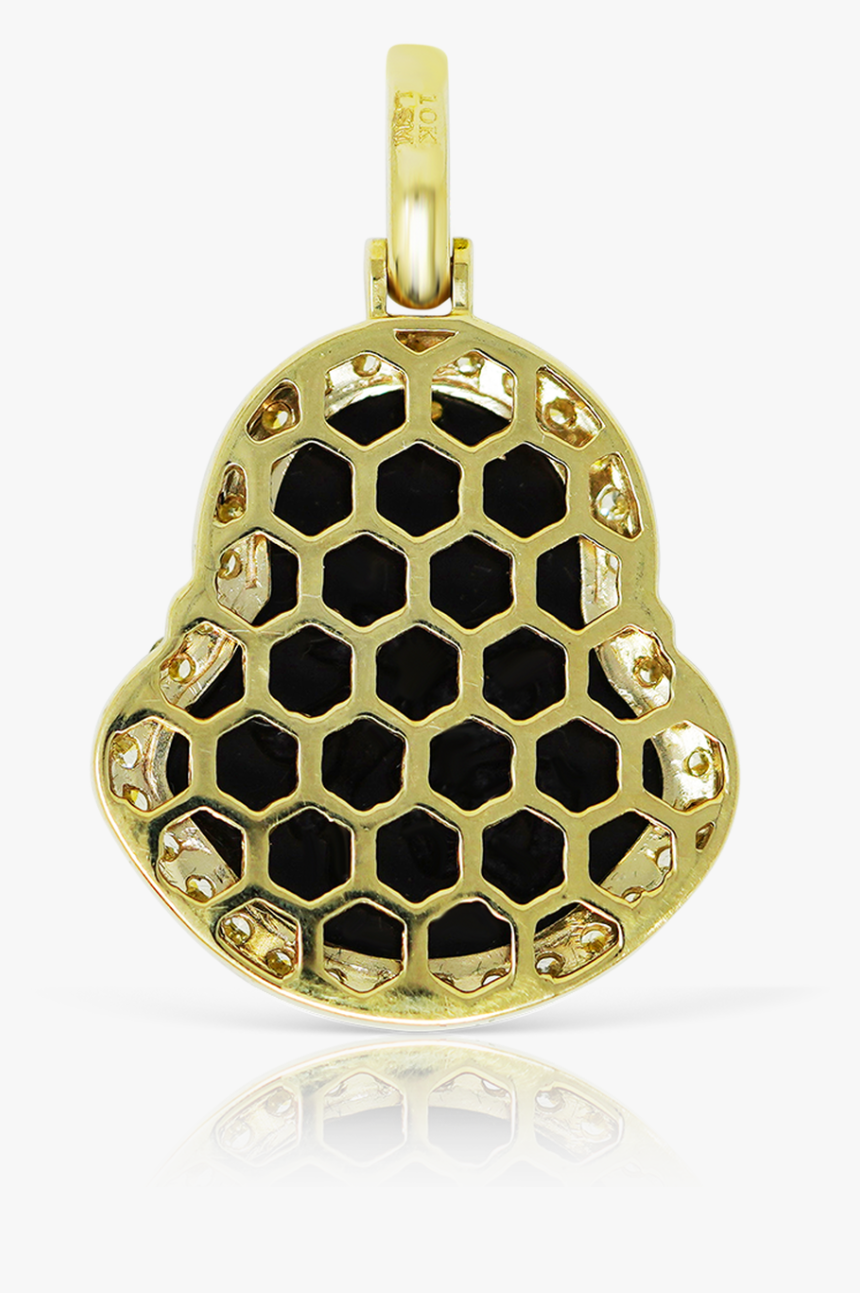 10k Yellow Gold Dark Buddha Jade Pendant - Illustration, HD Png Download, Free Download