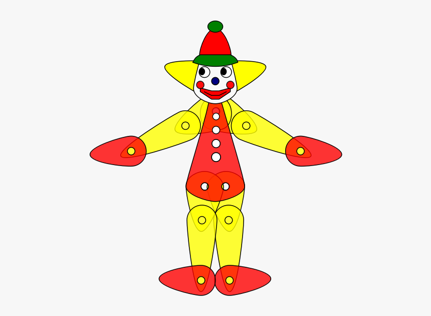 Toy Clown Puppet Animation - Puppet Clown Clipart, HD Png Download, Free Download