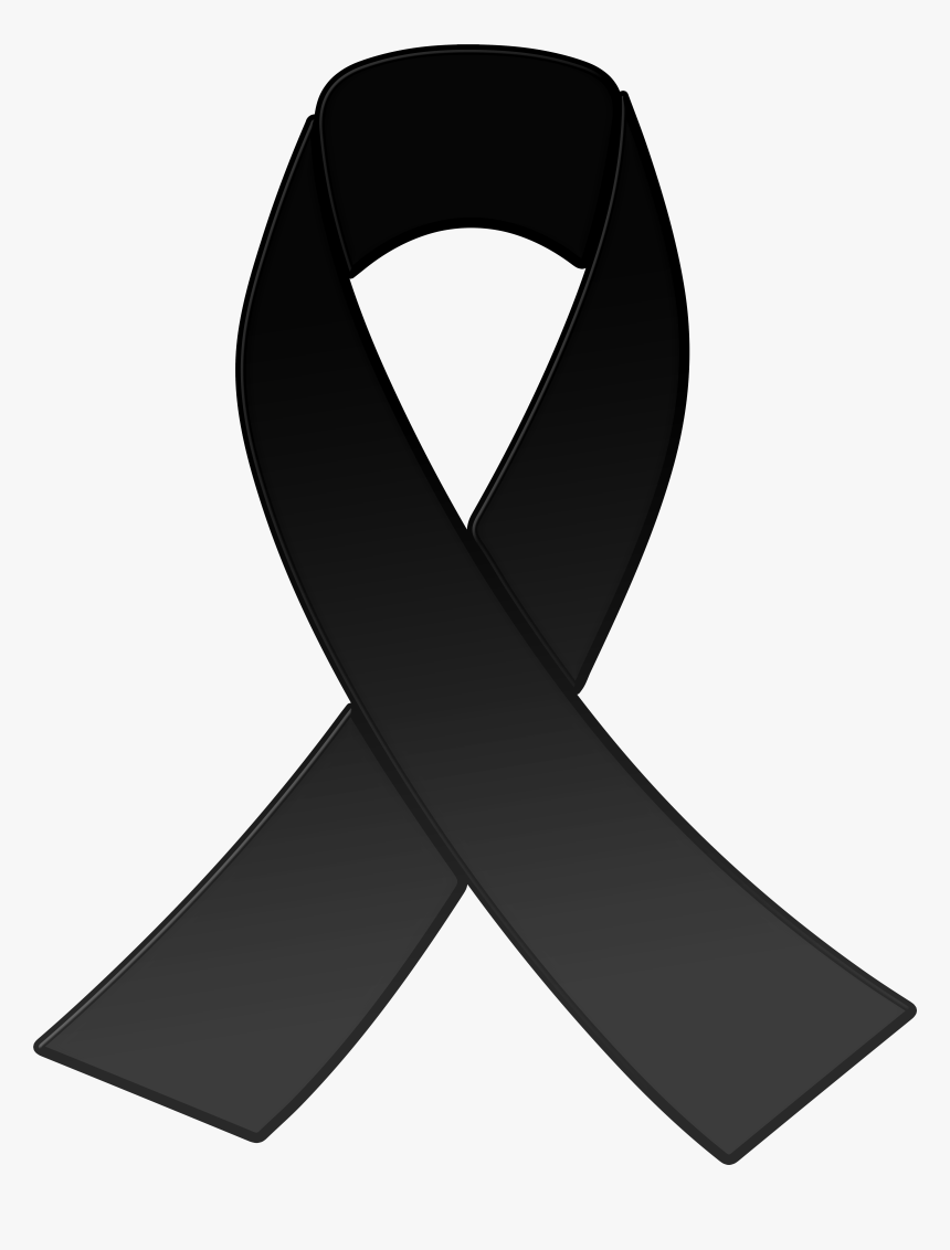 Black Awareness Ribbon Png Clipart, Transparent Png, Free Download