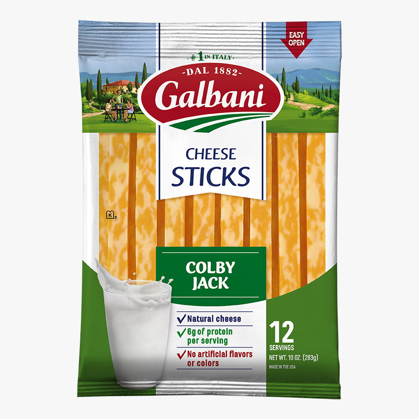 Colby Jack Snack Cheese - Galbani Mozzarella String Cheese, HD Png Download, Free Download