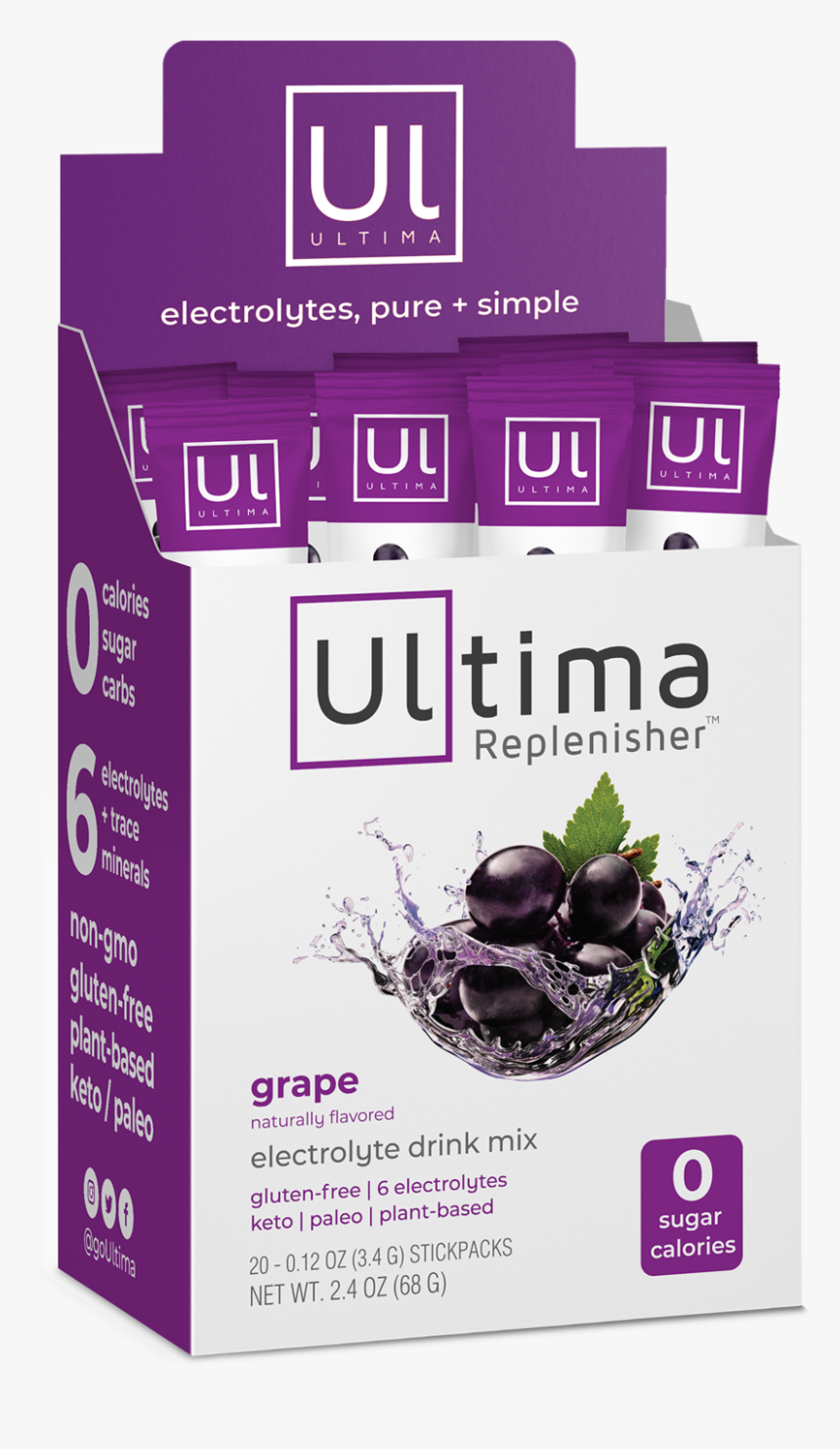 Ultima Electrolytes Blue Raspberry, HD Png Download, Free Download