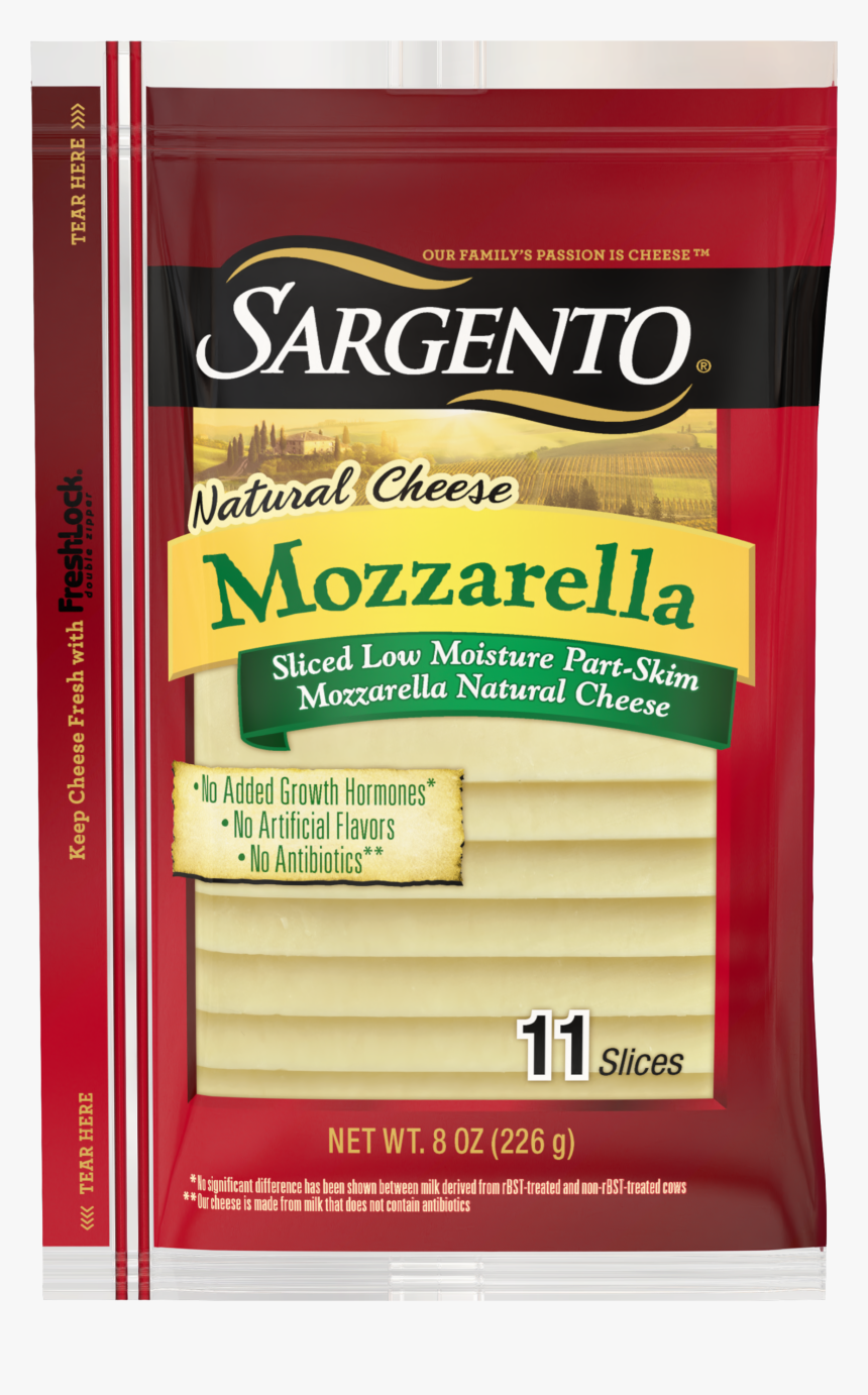 Sargento® Sliced Mozzarella Natural Cheese"
 Class="img - Sargento Garlic And Herb Jack Cheese, HD Png Download, Free Download