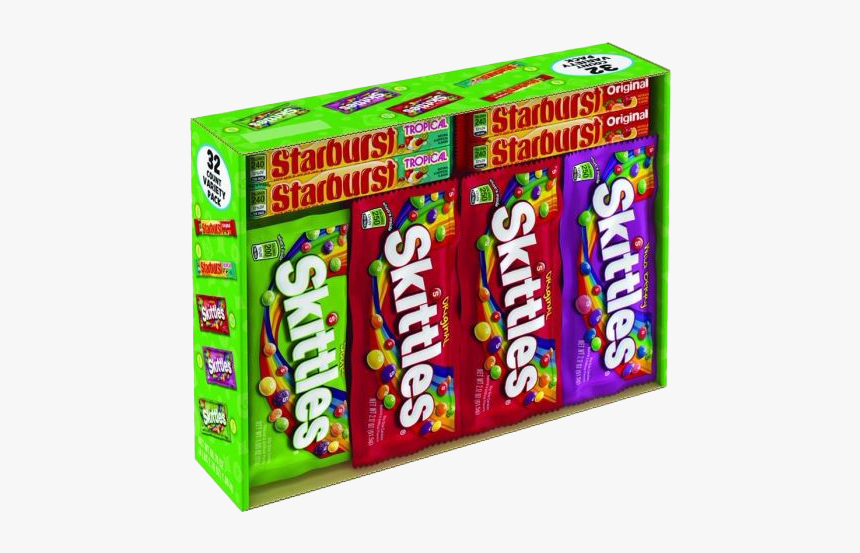 Skittles Png Pic - Skittles And Starburst Variety Pack, Transparent Png, Free Download