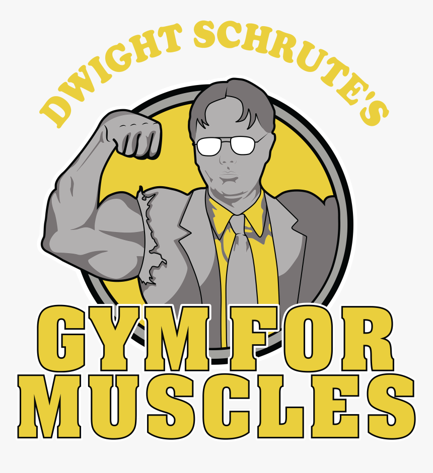 Dwight Schrute"s Gym For Muscles - Cartoon, HD Png Download, Free Download