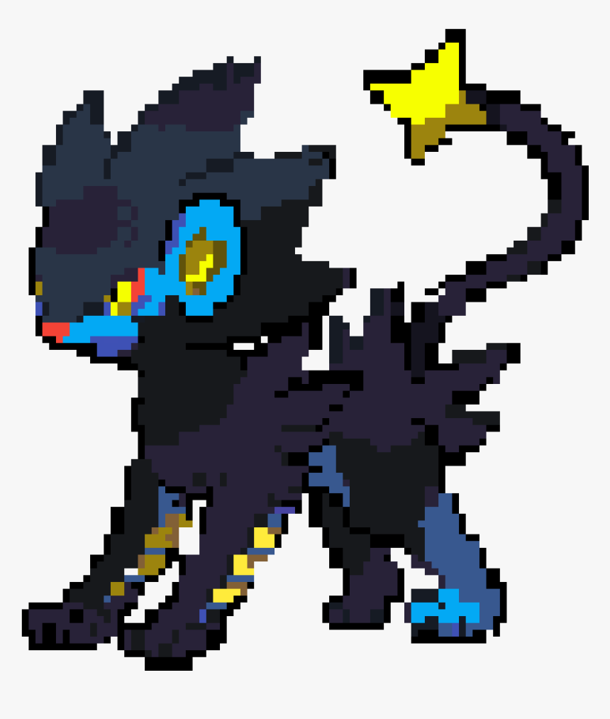 Luxray Black And White Sprite, HD Png Download, Free Download
