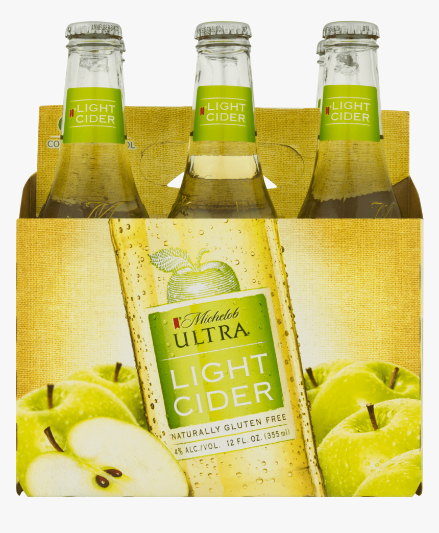 Michelob Ultra Light Cider 6 Pack 12 Fl Oz Com - Glass Bottle, HD Png Download, Free Download