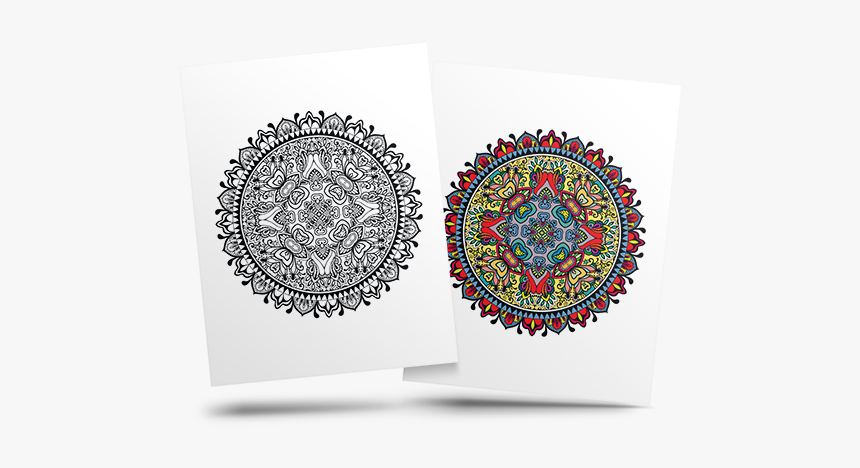 Free Adult Coloring Page - Circle, HD Png Download, Free Download