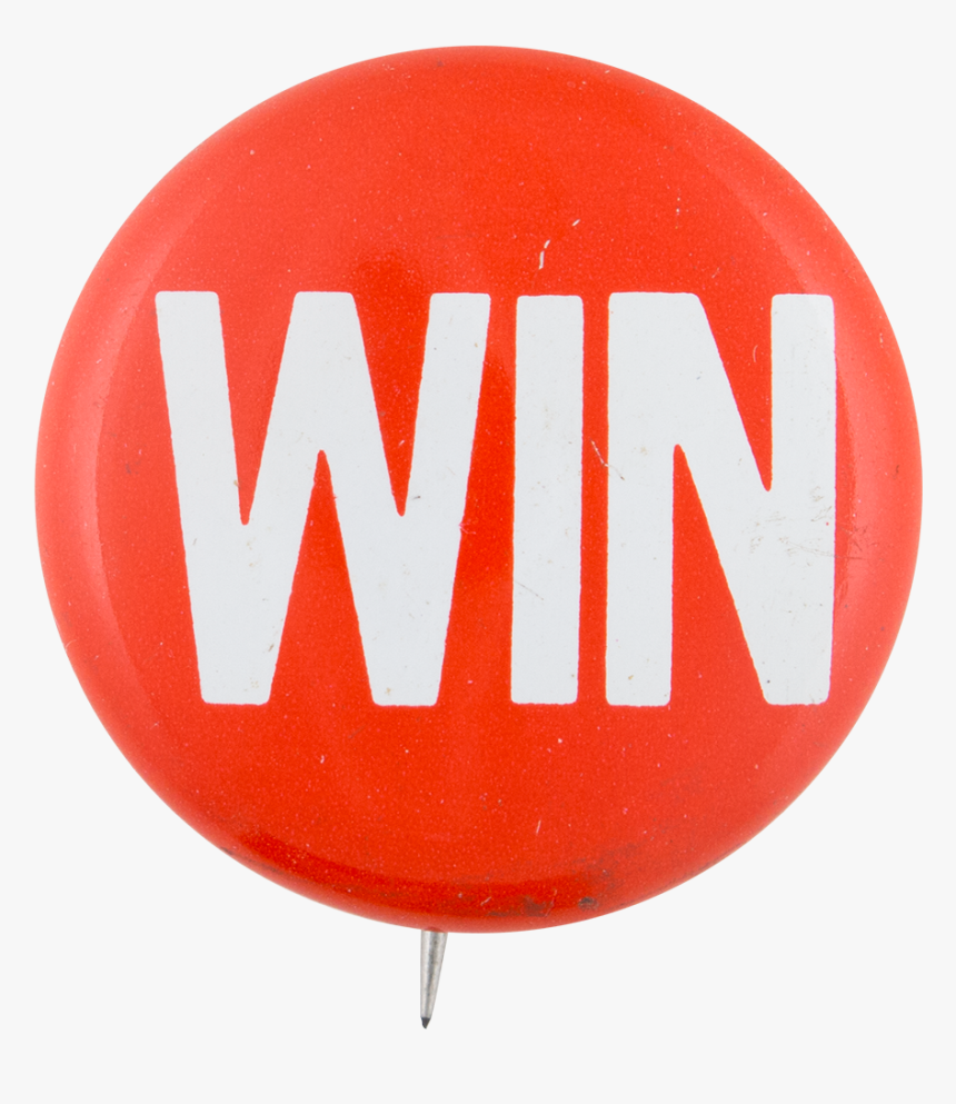 Red And White Win Political Button Museum - Balloon, HD Png Download, Free Download