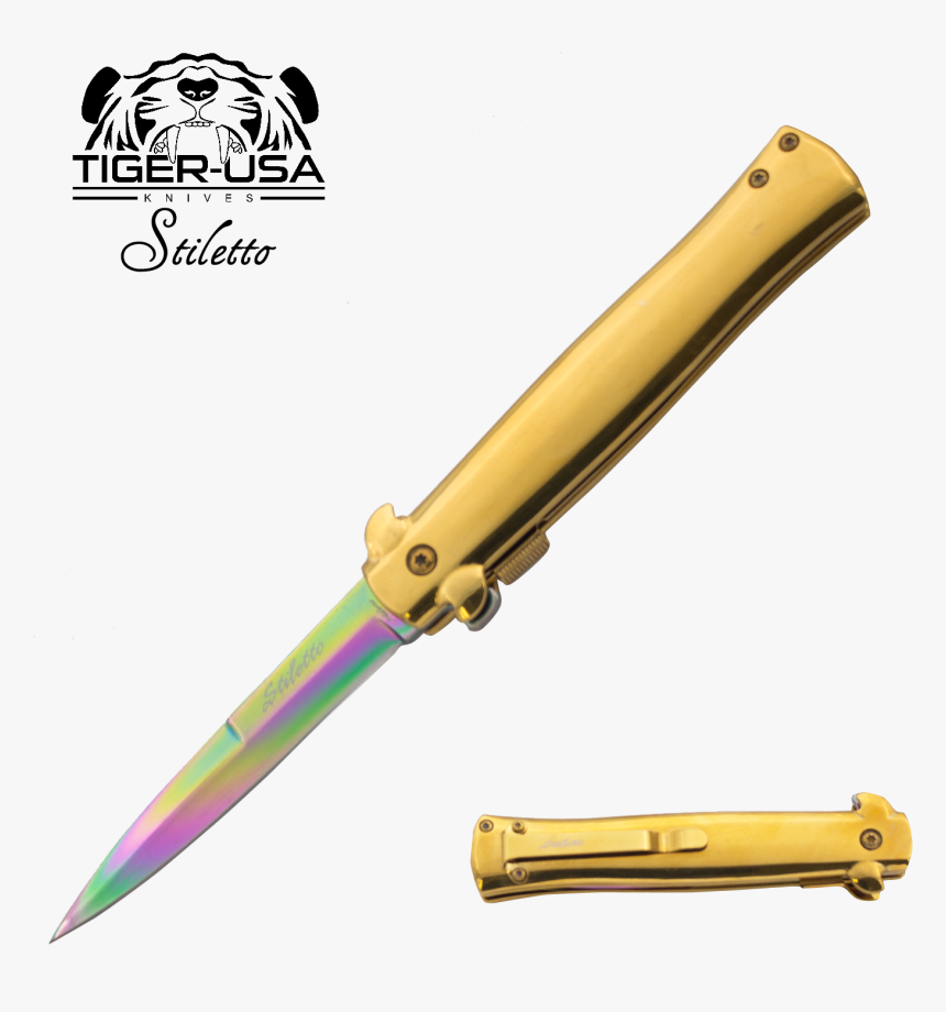 Switchblade Vector Stiletto Knife - Cool Oil Spill Stiletto Knife, HD Png Download, Free Download