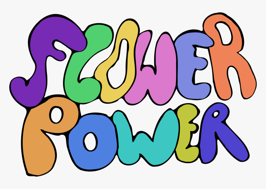 Power Clipart Free Picture Flower Power Clipart Free - Transparent Flower Power Png, Png Download, Free Download