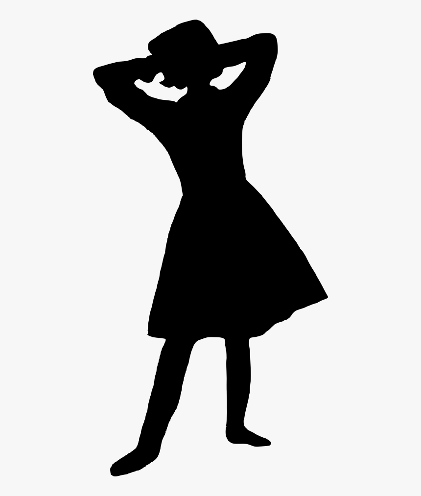 Girl Silhouette Png - Silhouette Of A Girl Transparent, Png Download, Free Download