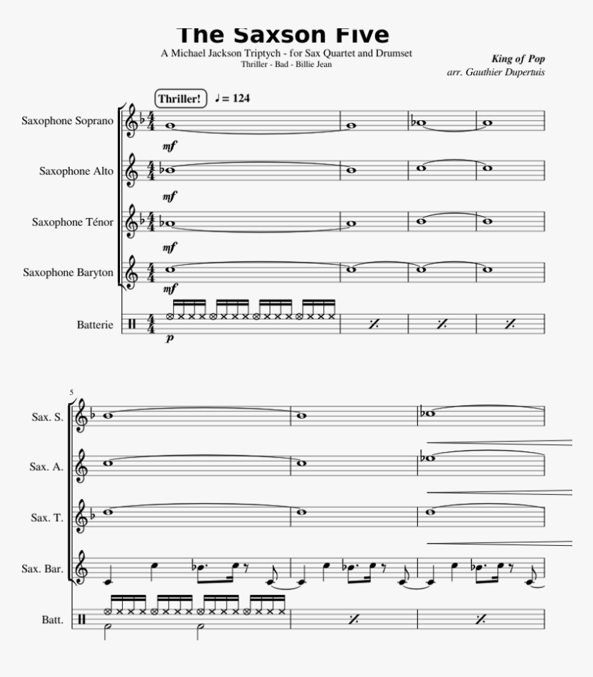 The Saxson Five - Oh When The Saints Alto Sax, HD Png Download, Free Download