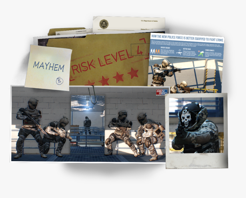Payday Wiki - Payday 2 Deathwish Units, HD Png Download, Free Download
