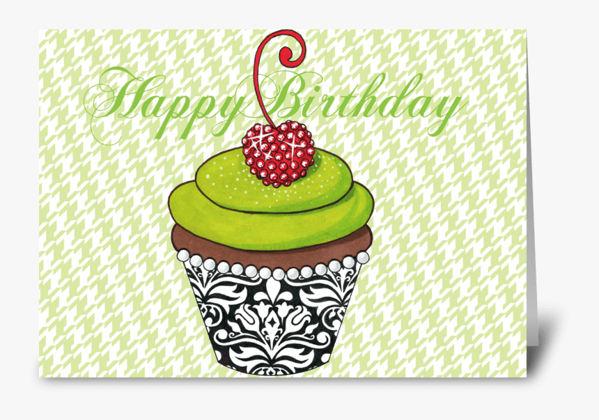 Birthday Cupcake Greeting Card, HD Png Download, Free Download