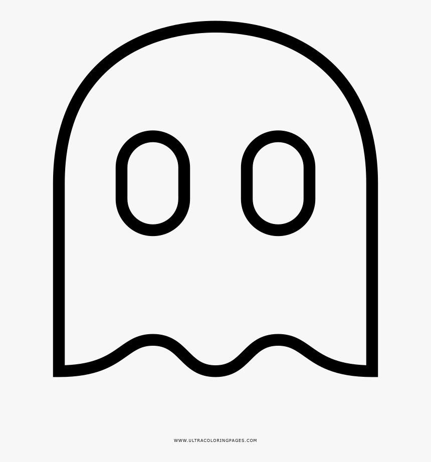 Ghost Coloring Page - Line Art, HD Png Download, Free Download