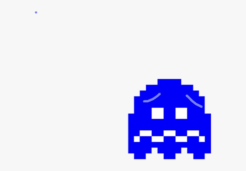 Pacman Blue Ghost Png, Transparent Png, Free Download