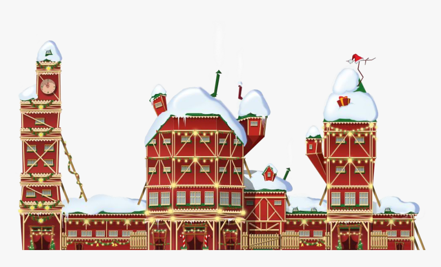 Santa Workshop Png Clipart - Santa House Transparent Png, Png Download, Free Download