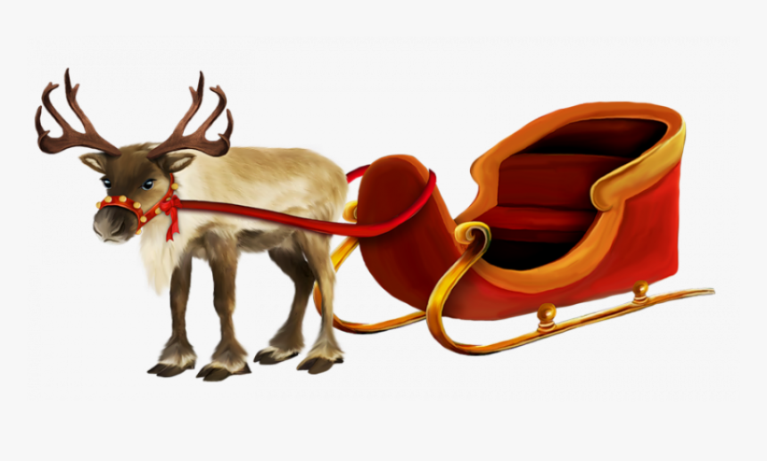 Christmas Sleigh Transparent Background, HD Png Download, Free Download