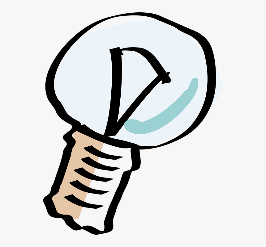 Cartoon Light Bulb Off, HD Png Download, Free Download