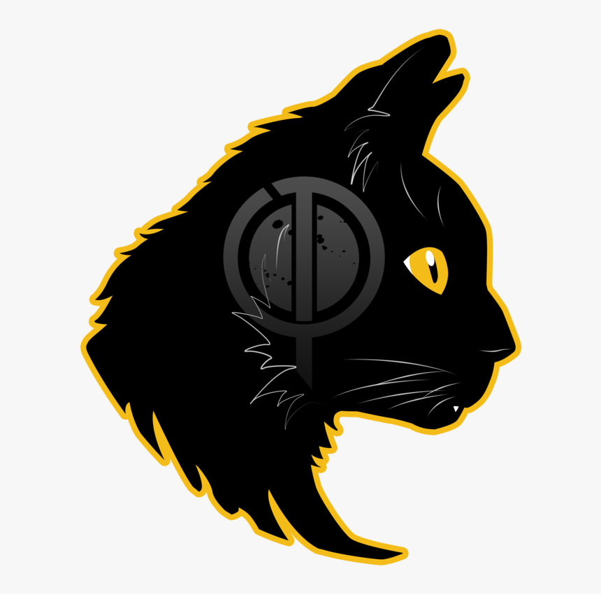 Cats Logo Png Black Cat Mascot Logo Transparent Png Kindpng