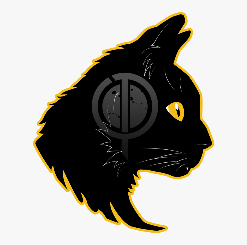 Cats Logo Png - Black Cat Mascot Logo, Transparent Png, Free Download