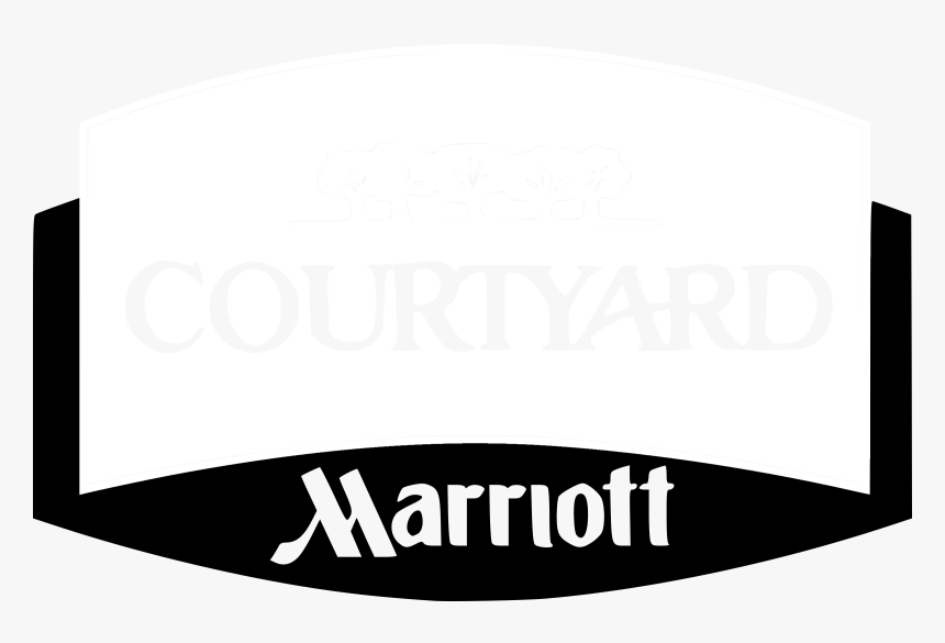 Courtyard By Marriott Logo Black And White - Courtyard By Marriott, HD Png Download, Free Download