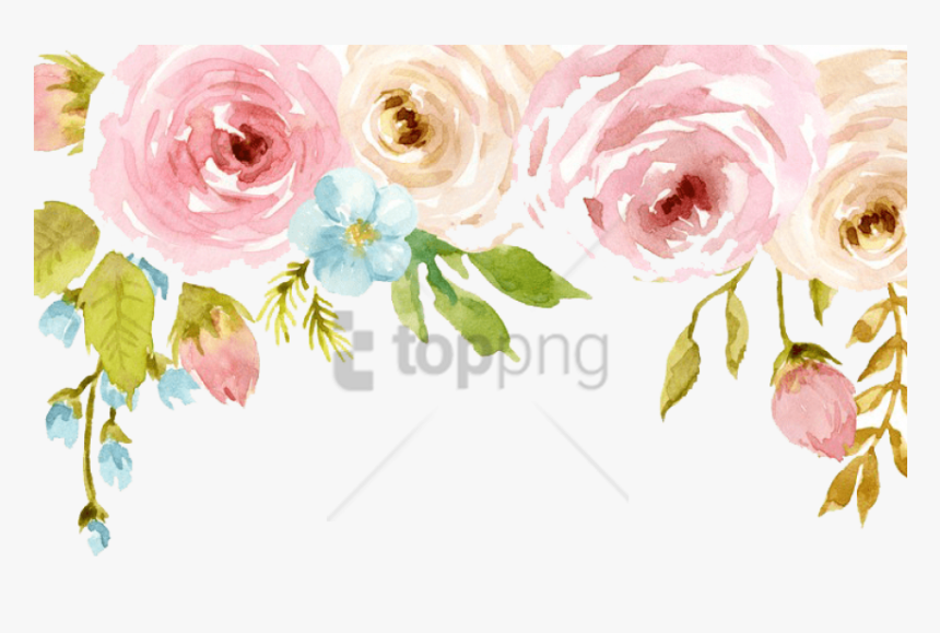 Free Png Download Colorful Floral Design Png Png Images - Transparent Background Watercolor Flowers Png, Png Download, Free Download