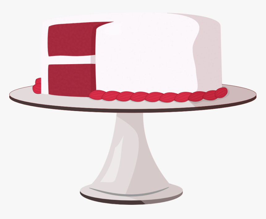 Black And White - Red Velvet Cake Clip Art, HD Png Download, Free Download
