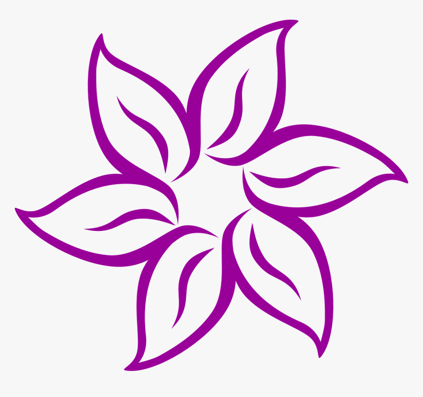 Easy Cartoon Flowers, HD Png Download - kindpng