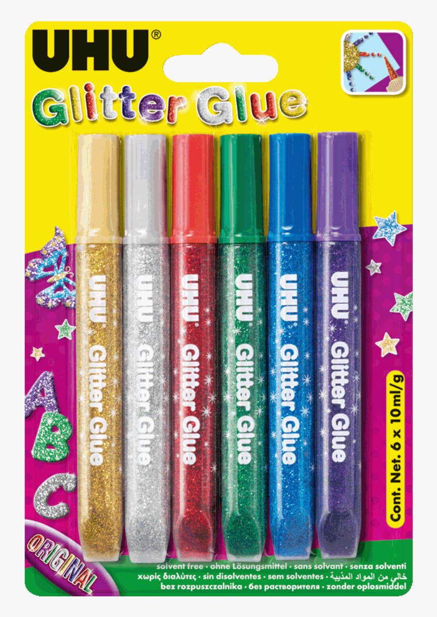 Glitter Glue - Uhu Glitter Glue, HD Png Download, Free Download