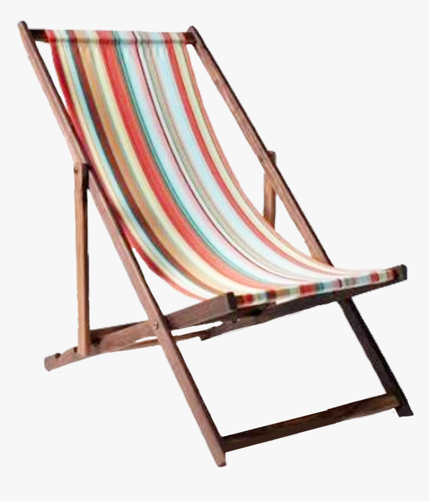 #chair #beach #beachchair #summer #wood #woodchair - Sling Beach Chair, HD Png Download, Free Download