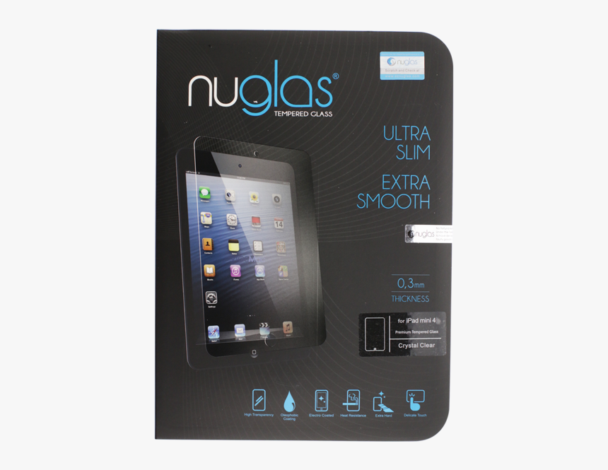 Nuglas Tempered Glass Screen Protector For Ipad Air/air - Ipad Mini 4, HD Png Download, Free Download