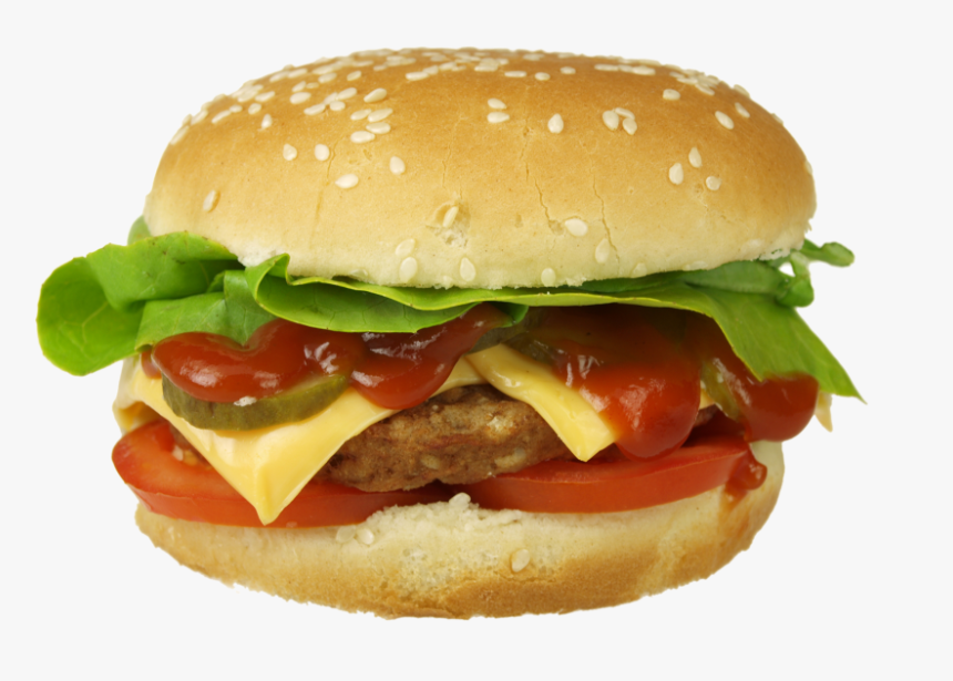 Transparent Cheeseburger Png - Cheeseburger, Png Download, Free Download