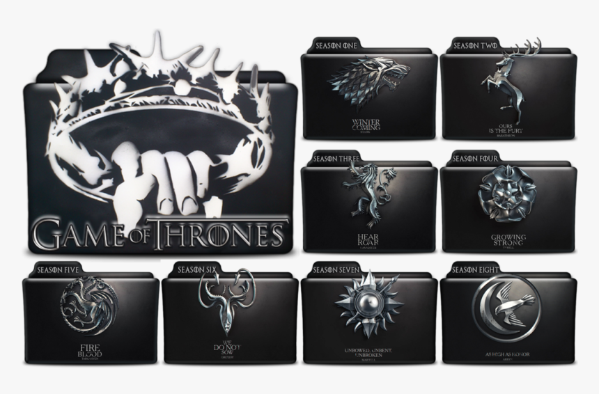 Game Of Thrones Season 1 Icon Folder , Png Download - Game Of Thrones Season Icons, Transparent Png, Free Download