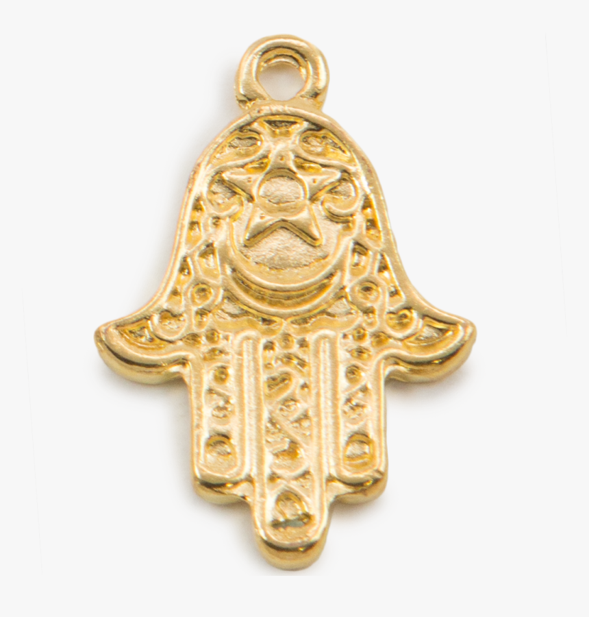 Gold Hamsa Charm , Png Download - Locket, Transparent Png, Free Download
