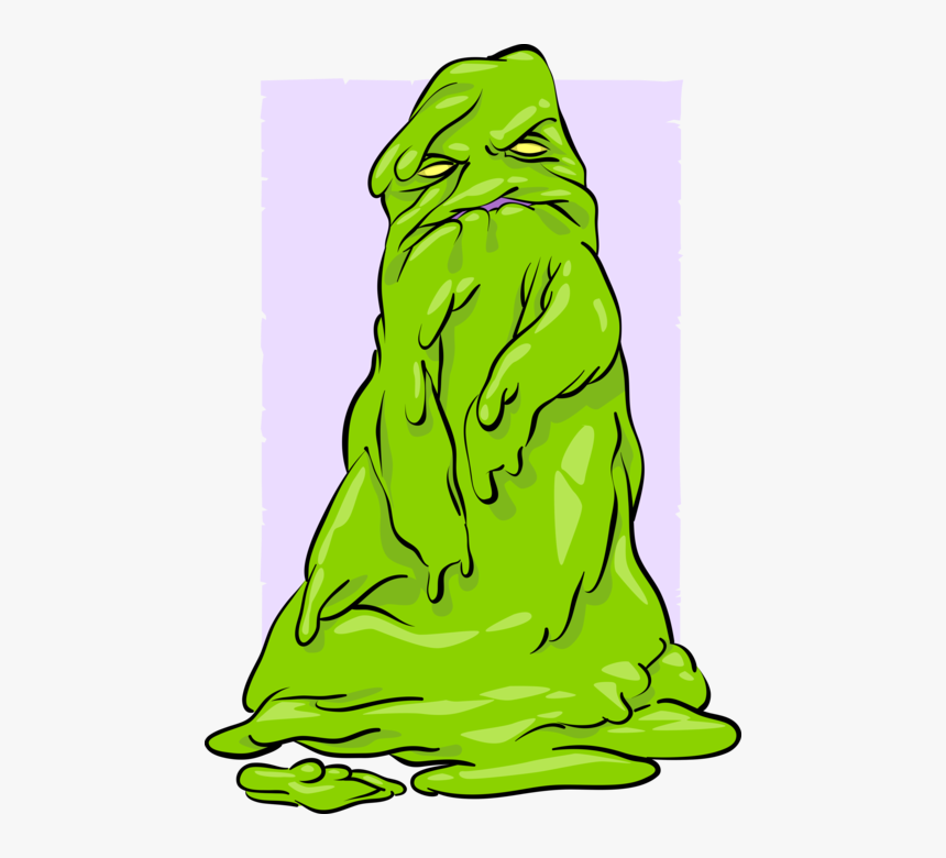 Vector Illustration Of Fantasy Green Slime Monster - Slime Monster, HD Png Download, Free Download
