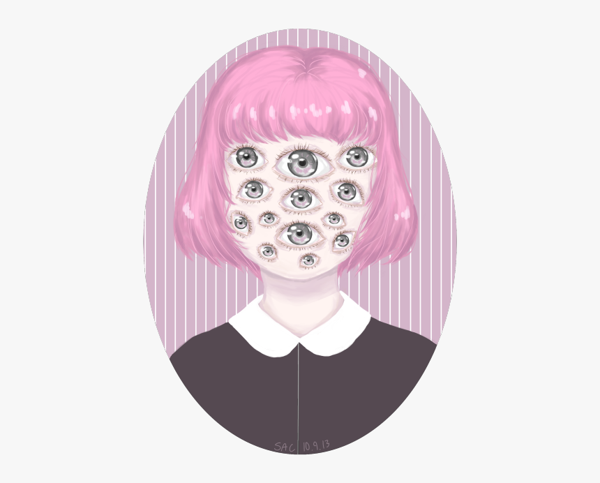 Art Horror My Art Portrait Digital Art Macabre Transparent - Body Horror Art Eyes, HD Png Download, Free Download