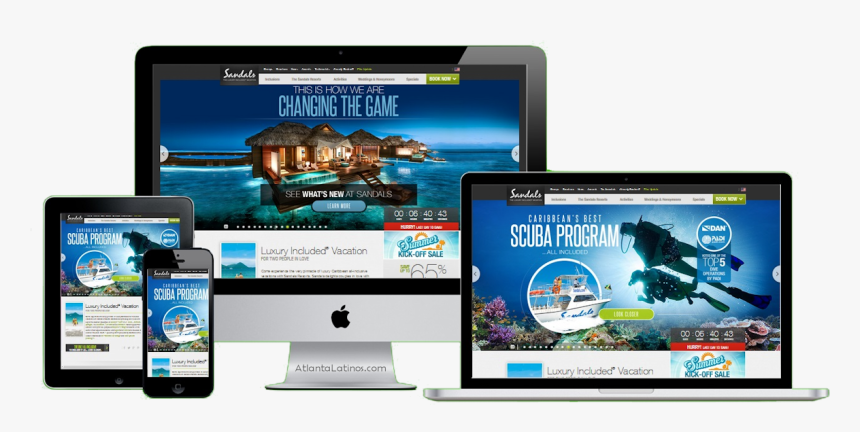 Atlanta Disenos Web Profesionales Hermosos Economicos - Web Design, HD Png Download, Free Download