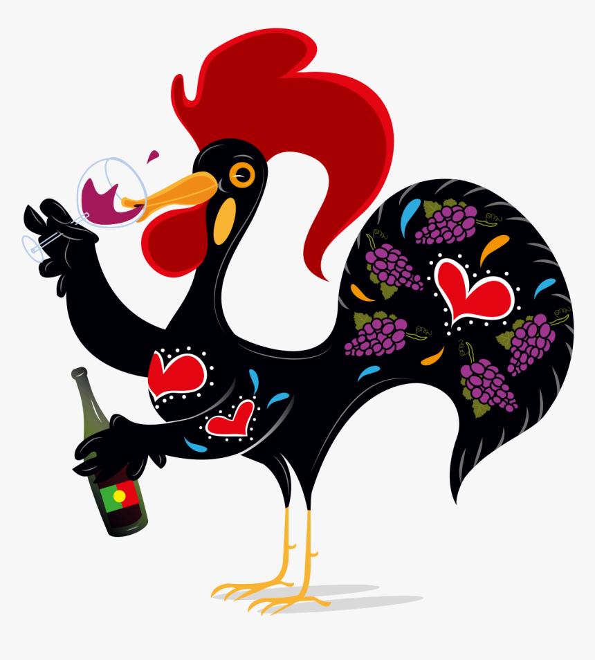 Wine Clipart Png - Rooster Of Barcelos, Transparent Png, Free Download