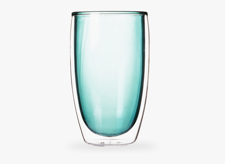 Terrifically Tinted Teal Tall Double Wall Glass - Pint Glass, HD Png Download, Free Download