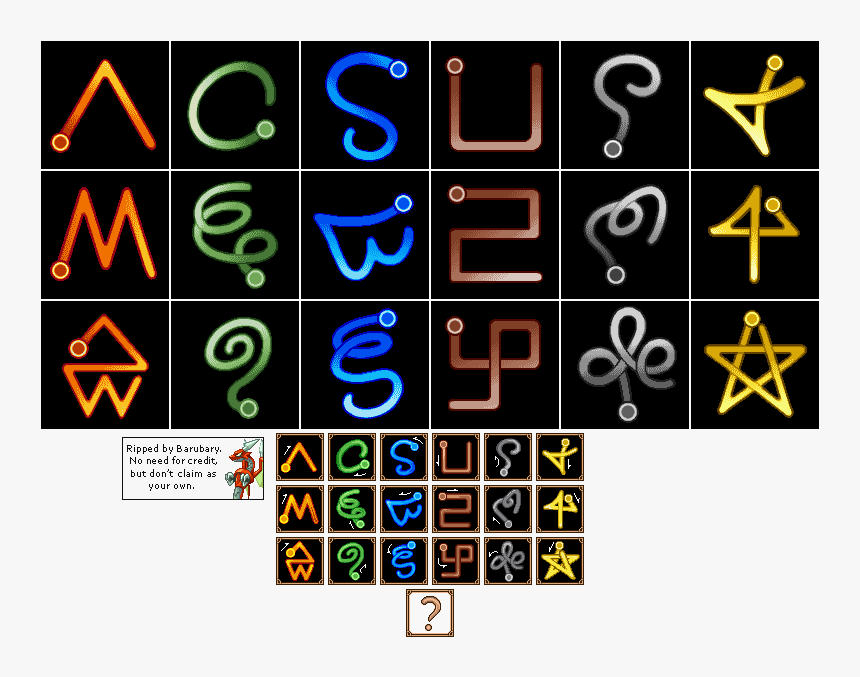 Lost Magic All Runes , Png Download - Lost Magic Ds Symbols, Transparent Png, Free Download