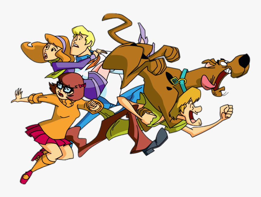 Scooby-doo And Team Running - Scooby Doo Running Png, Transparent Png, Free Download