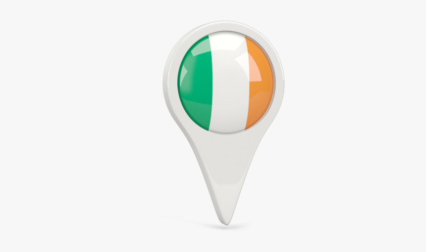 Round Pin Icon - Icon Ireland Flag Png, Transparent Png, Free Download