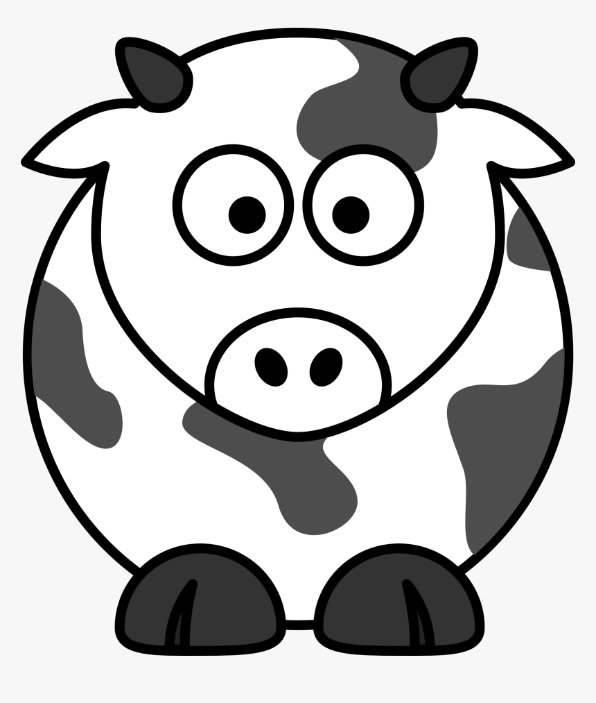 Net » Clip Art » Cow Black White Line Super Duper Svg - Simple Line Drawing Of Cow, HD Png Download, Free Download