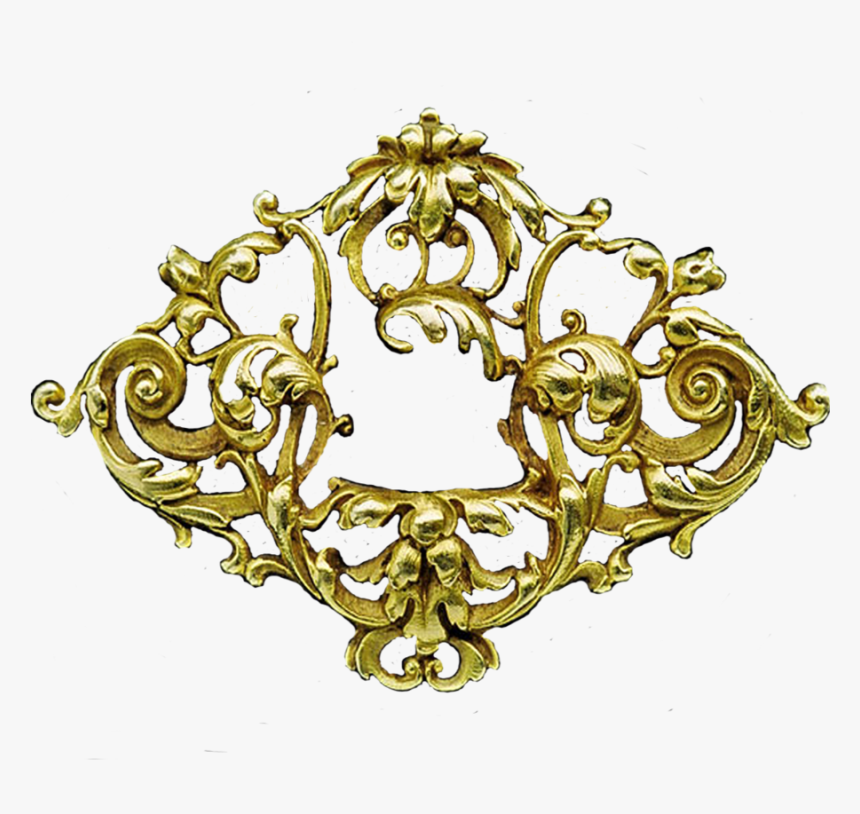 Gold Object Png Image - Filigree Gold Clip Art, Transparent Png, Free Download