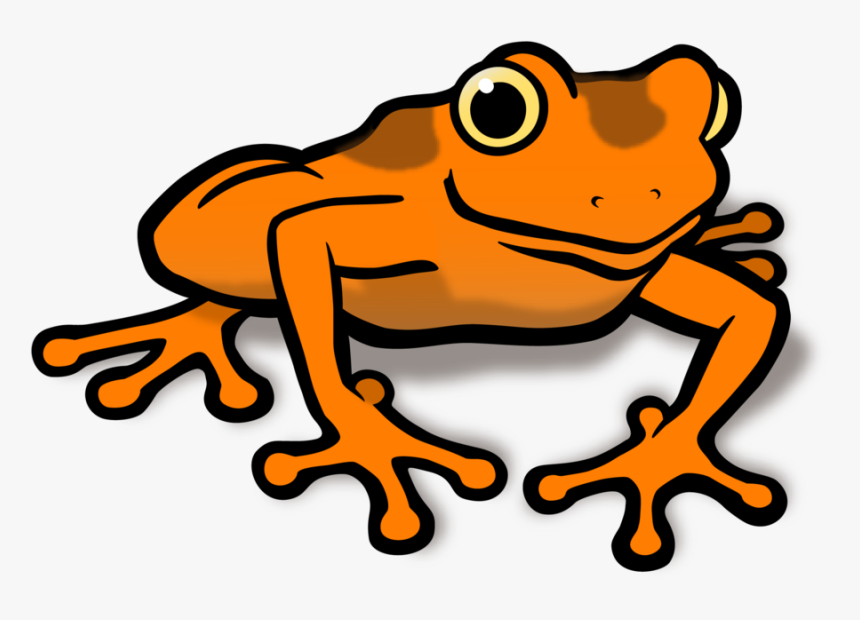 Orange Clipart Frog - Clip Art Orange Frog, HD Png Download, Free Download