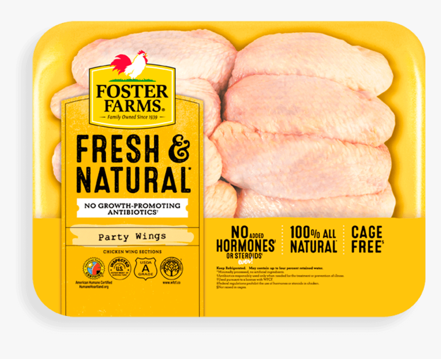 Party Wings - Foster Farms Party Chicken Wings, HD Png Download, Free Download