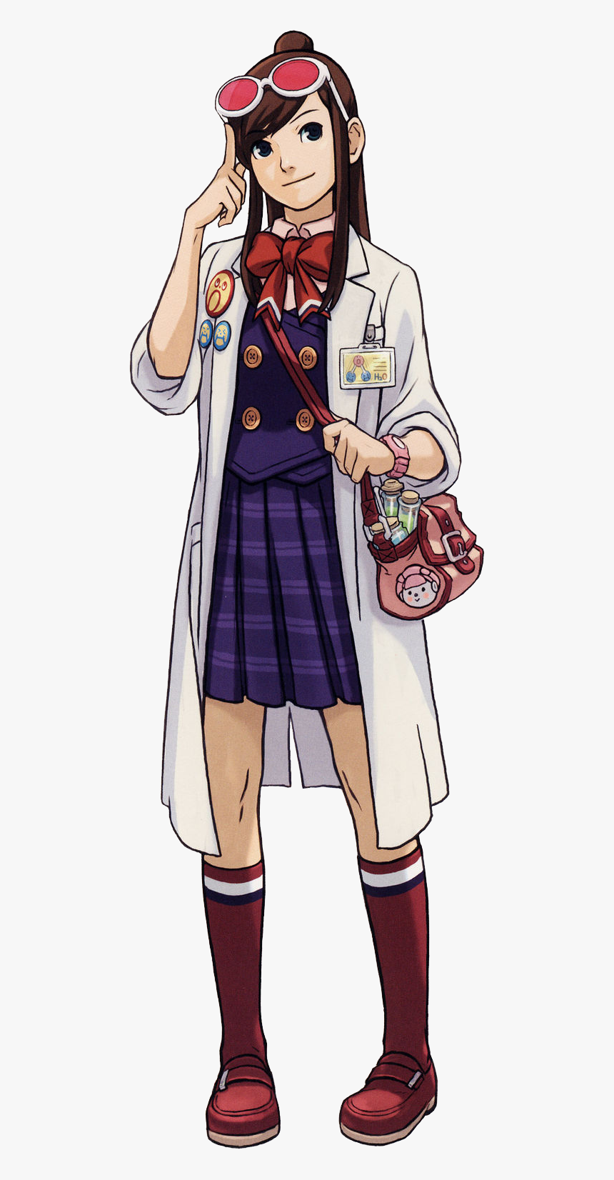 Ace Attorney Wiki - Ema Skye, HD Png Download - kindpng