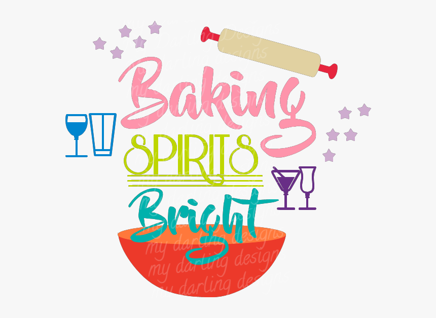 Clip Art Spirits Bright My Darling - Baking Designs Png, Transparent Png, Free Download